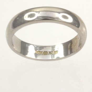 18ct white gold 4.3g Wedding Ring size K